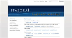 Desktop Screenshot of legislaitaborai.com.br
