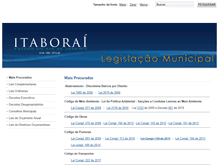 Tablet Screenshot of legislaitaborai.com.br